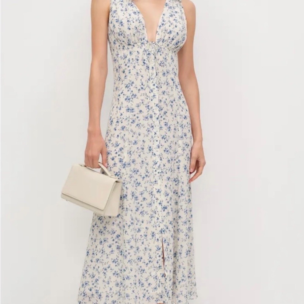 Reformation Ceara Floral Midi Dress size 8